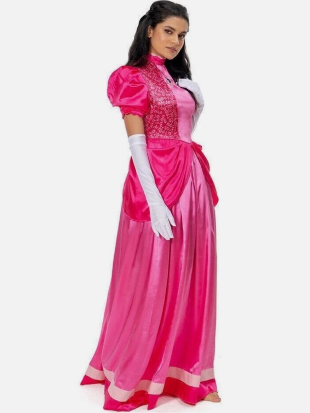 Super Mario Princess Peach Dress Accessorues Adult Small NWOT